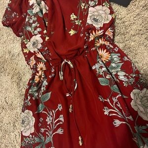 Red floral Maxi Dress - Macys